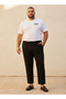 Men Regular Fit Pants with Drawstring Closure - 3
