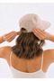 Women's Summer Beige Sun Hat with Wide Brim Adjustable Sports Hat - 3