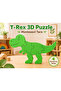 Montessori 3D Colorful Educational Puzzle Toy - Children's Puzzle Set with T-Rex Dinosaur Figure