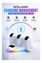 قاعدة شحن مزدوجة لوحدات التحكم مع شريط إضاءة LED RGB، محطة شحن سريعة USB Type-C متوافقة مع وحدات تحكم PS5، قاعدة شحن مزدوجة آمنة مع حماية ذكية - 3