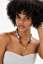 Mosaica Glass Bead Evil Eye Necklace - 2