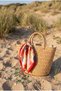 Colorful Sea Shell Patterned Red Edged Scarf Shawl Bandana - 7