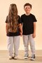 Unisex Kids 100% Cotton Short Sleeve Basic T-Shirt 2055 Black - 3