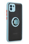 Aconcept Galaxy A03 Case Montreal Silicone Cover with Ring - (144424) Ice Mi - 2