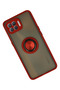 Aconcept Reno 4 Lite Case Montreal Silicone Cover with Ring (145341) - Red - 2