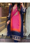 Blue Chinon Silk Bandhani Kurta Set - FFT8097 | Blue-Size:L-40-Inches - 3