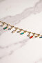 Colorful Zircon Stone Bar Model Dangle Anklet - 4
