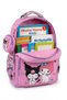 Set of 4, Girl's Patterned Primary School School Bag + Lunch Box + Pen Holder + Eraser Holder - 3