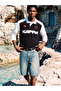 Black Polo Collar Printed Men's Sports T-Shirt