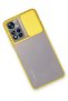 Aconcept Redmi Note 11t Case Palm Frosted Camera Sliding Silicone (35547) - Yellow - 3