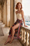 Noir Sicilia Large Maxi Beach Pareo - Non-See-Through Shiny Fabric - 120X155 cm - 5