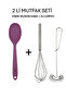 Whisk and Silicone Spoon Kitchen Set