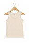 Girl's 3-Piece 100% Cotton Thick Strap Undershirt White Soft Textured Breathable Underwear (1-14 Years) - 3