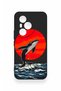Honor 400 Pro Compatible Red Sun Whale Pattern Silicone Case - 2