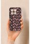 Mi 15t Pro Compatible Mini Pink Flower Pattern Silicone Case