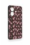 Oppo A3 Compatible Mini Pink Flower Pattern Silicone Case - 3