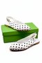 Female Ballerina. White Jue Polka Dot Casual Ballet Flats - 2