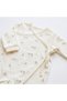 100% Organic Cotton 2-Piece Newborn Hospital Release Romper Set Unisex Lamb Patterned Organic Baby Romper - 4