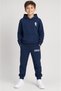Hooded Futboll Gamer Printed Kangaroo Pocket 2 Yarn Seasonal Unisex Kids Tracksuit Set