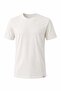 Cream Color Crew Neck Short Sleeve Slim Fit Cotton T-Shirt 1011265166 - 3