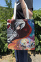 Arlecchino Genshin Impact V3 Double-Sided Canvas Print Tote Bag Anime Bag