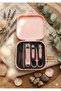 8-Piece Manicure, Pedicure, and Nail Care Set with Pink Bag - 2