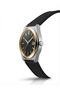 Penta Black Silicone Cord Black Dial Men's Wristwatch with Calendar - 3