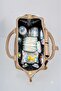 Mother Baby Care Bag Backpack-Shoulder Bag Faux Leather Waterproof Thermal Bottle Compartment Stroller Strap Gift - 5
