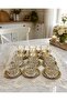 Catering Set Golden Style for 6 People 24 Pieces Guest Set