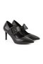 Women's Stiletto Mid Heels Pointed Toe Buckle Mary Jane Antique Faux Leather L031.26108822 - 3