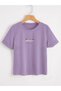 Unisex Lilac True Love Printed Oversize T-Shirt