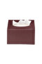 Napkin Holder, Czech Hand and Face Towel Box, Tissue Box, Paper Tissue Storage Box, Vegan Leather, 9*22*18 Cm. Burgundy - 2