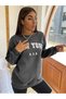 Women's Smoked New York USA Printed Hoodie Sweatshirt - 4