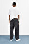 Men's detailed part baggy jean black - 3