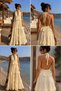 Halter Neck Layered Flounce Maxi Dress - 2