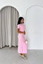 Basic Slit Dress Pink - 3