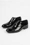 50332 Black Patent Leather Groom Shoes Suit Shoes Men's Shoes - 7