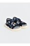 Lcw Steps Navy Blue Printed Boys' Sandals