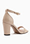 Erika Genuine Leather Tan Women's Heeled Shoes - 4