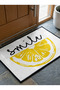 Non-Slip Sole Positive Energy Themed Washable Door Front-Bathroom Mat 40X60 cm