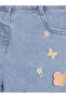 Lcw Kids Blue Girl Jean Shorts - 2