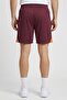 Men Sportswear Fit Brand Logo Training Shorts, Maroon - 4