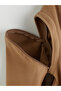 Lcw Limitless Brown Women's Cashmere Coat with Detachable Sleeves - 8