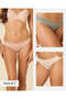 Women Beige Textured Bikini Briefs (Pack Of 3)