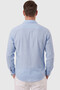 Blue Modal Fabric Lycra Comfortable Fit Wrinkle-Free Iron-Free Men's Shirt 2602629 - 5