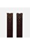 Women's Bitter Brown Ethnic Buckle Stone Suede Belt - 2