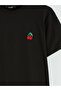 Original Cherry Embroidered 100% Cotton Women's T-Shirt - 5
