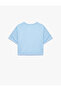 Comfortable Fit Short Sleeve Crew Neck Crop Sports T-Shirt - 2