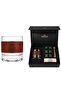 Genuine Leather Covered Small Whiskey Glass Set of 6 Granite Cooling Marble Stone Limited Series