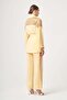 Sequin Detailed Women's Suit Yellow 31431 - 6